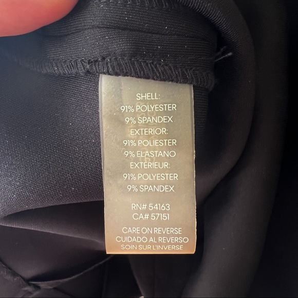 Calvin Klein Scuba Sleeveless V-Neck Ruffle Collar Sheath Dress 2 - Picture 6 of 7